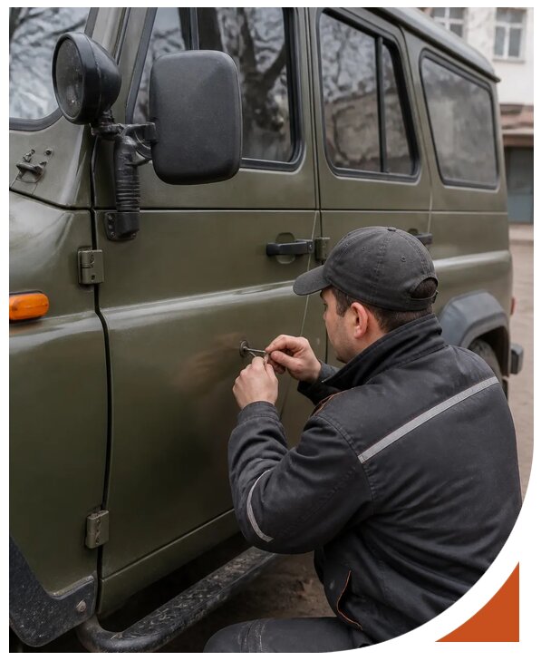 Профессиональное вскрытие автомобиля УАЗ без повреждений в Альметьевске